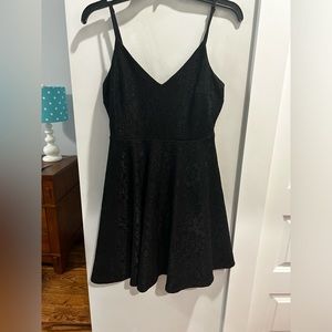 Lulus Black Spaghetti Strap Mini Dress